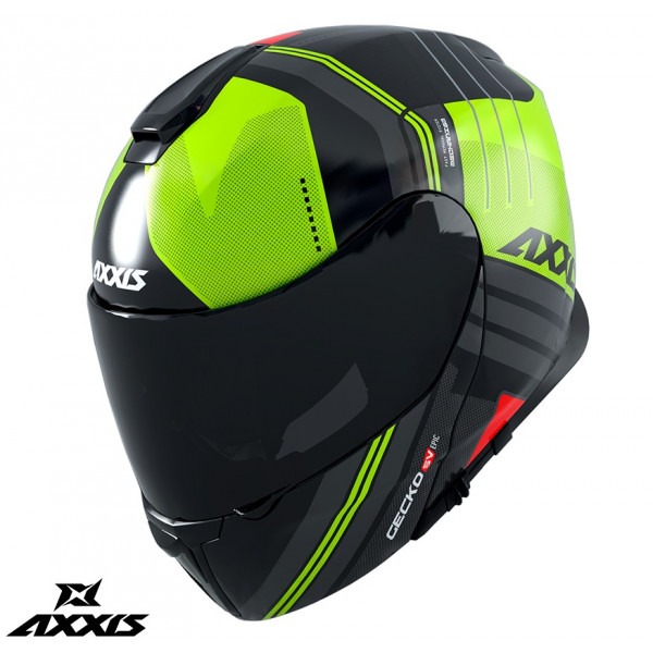 Casca modulabila Axxis model Gecko SV Epic B3 galben fluor lucios (ochelari soare integrati) [1]