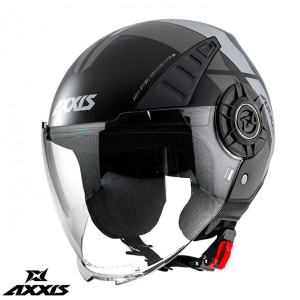 Casca Axxis model Metro Cool B2 gri mat (open face) - tip viziera: MT-V-26B [1]