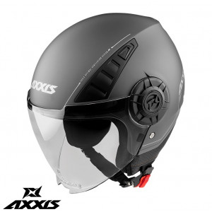 Casca Axxis model Metro A2 titanium mat (open face) - tip viziera: MT-V-26B Casca Axxis model Metro A2 titanium mat (open face) - tip viziera: MT-V-26B