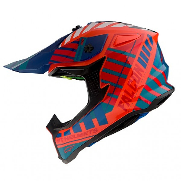 Casca off road MT Falcon Energy B14 portocaliu fluor lucios [1]