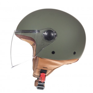 Casca MT Street A6 verde mat (open face) Casca MT Street A6 verde mat (open face)