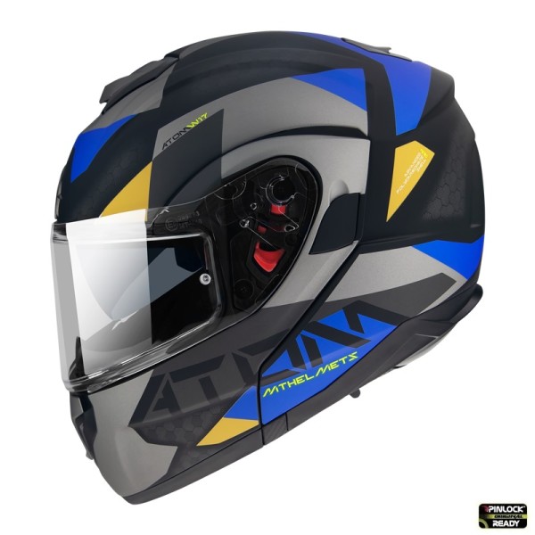 Casca modulabila MT Atom SV W17 A2 gri mat Pinlock ready – tip MT-V-16 [1]