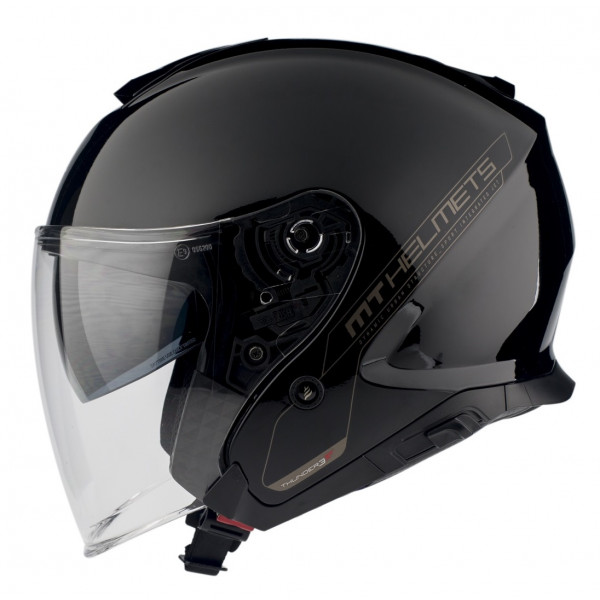 Casca open face MT Thunder III SV Jet A1 negru lucios (ochelari soare integrati) – tip MT-V-19 [1]