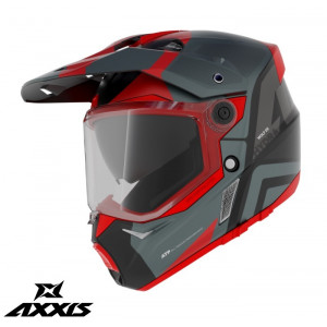 Casca adventure/touring/off road Axxis model Wolf DS Hydra B5 rosu mat - tip viziera: MT-V-20 Casca adventure/touring/off road Axxis model Wolf DS Hydra B5 rosu mat - tip viziera: MT-V-20