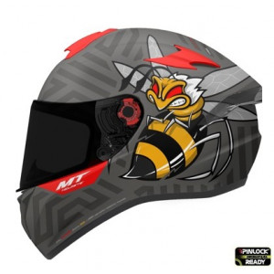 Casca integrala MT Targo Bee B5 rosu lucios – tip MT-V-14