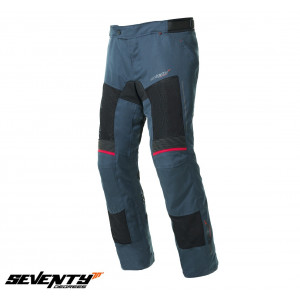 Pantaloni moto Touring unisex Seventy vara model SD-PT22 culoare: albastru Pantaloni moto Touring unisex Seventy vara model SD-PT22 culoare: albastru