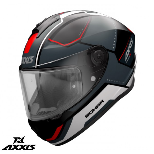 Casca integrala Axxis model Draken S Sonar B15 rosu mat - tip viziera: MT-V-18C [1]