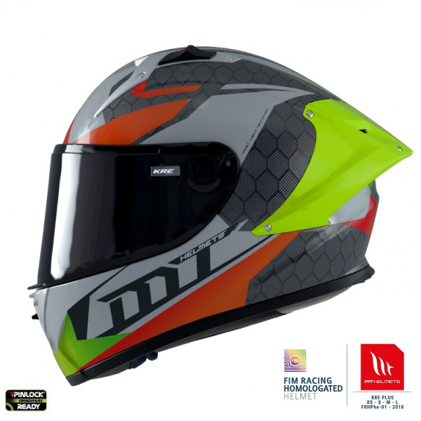 Casca integrala MT KRE+ Carbon Projectile D2 gri lucios - 100% carbon [1]