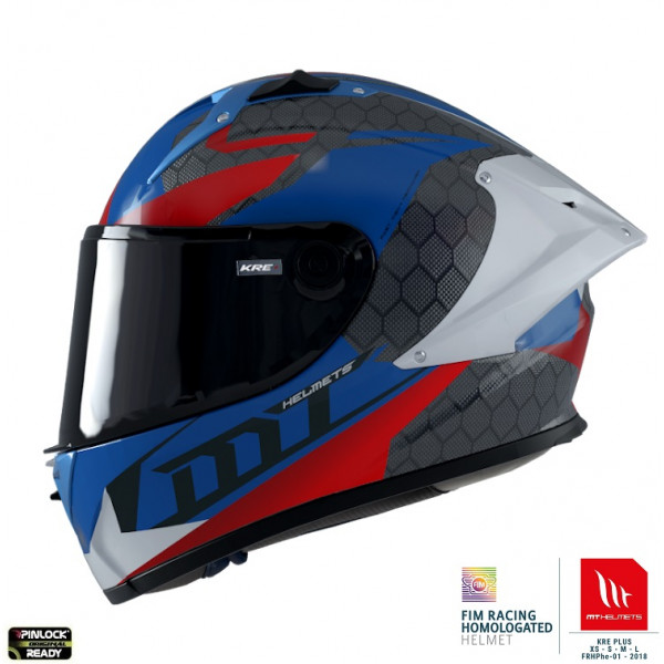 Casca integrala MT KRE+ Carbon Projectile D7 albastru lucios - 100% carbon [1]