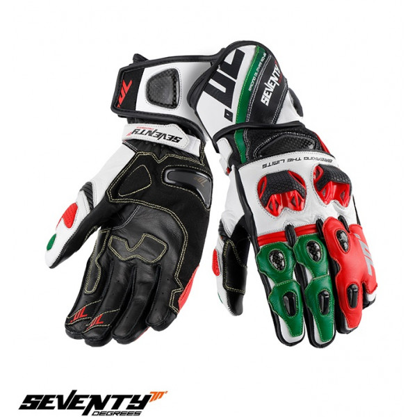 Manusi barbati racing vara Seventy model SD-R12 negru/rosu/verde [1]