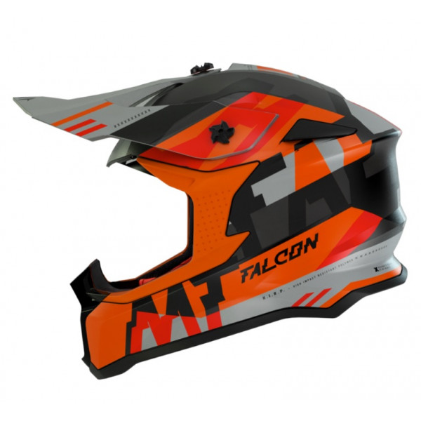 Casca off road MT Falcon Arya A4 portocaliu mat [1]