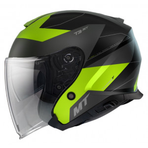Casca open face MT Thunder III SV Jet Cooper A3 galben fluor mat (ochelari soare integrati) – tip MT-V-19 Casca open face MT Thunder III SV Jet Cooper A3 galben fluor mat (ochelari soare integrati) – tip MT-V-19