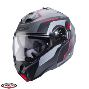 Casca modulabila (flip-up) Caberg model Duke Evo Move L2 SV gun metal (titanium)/negru/rosu mat Pinlock ready - lentila Pinlock inclusa Casca modulabila (flip-up) Caberg model Duke Evo Move L2 SV gun metal (titanium)/negru/rosu mat Pinlock ready - lentila Pinlock inclusa