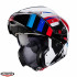 Casca modulabila (flip-up) Caberg model Horus X Road M6 alb/rosu/albastru lucios Pinlock ready - lentila Pinlock inclusa [2]