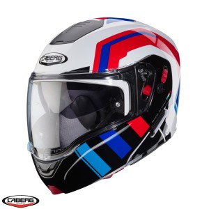 Casca modulabila (flip-up) Caberg model Horus X Road M6 alb/rosu/albastru lucios Pinlock ready - lentila Pinlock inclusa Casca modulabila (flip-up) Caberg model Horus X Road M6 alb/rosu/albastru lucios Pinlock ready - lentila Pinlock inclusa