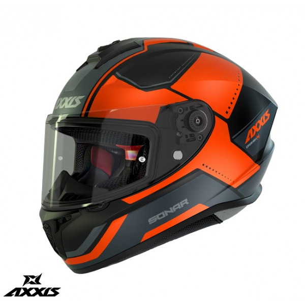 Casca integrala Axxis model Draken S Sonar B3 portocaliu mat - tip viziera: MT-V-18C [1]