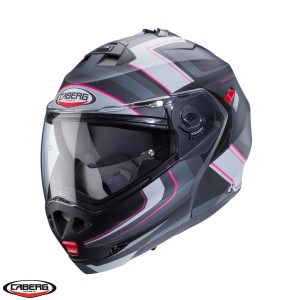 Casca modulabila (flip-up) Caberg model Duke X SV Tour G5 negru/fuchsia (roz)/antracit mat Pinlock ready - lentila Pinlock inclusa Casca modulabila (flip-up) Caberg model Duke X SV Tour G5 negru/fuchsia (roz)/antracit mat Pinlock ready - lentila Pinlock inclusa