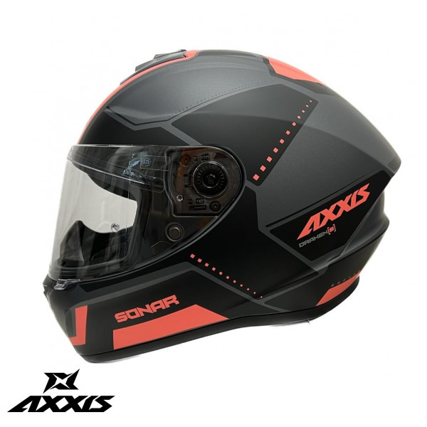 Casca integrala Axxis model Draken S Sonar B5 rosu deschis (roz) mat - tip viziera: MT-V-18C [1]