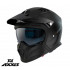 Casca Axxis model Hunter SV solid A1 negru mat (ochelari soare integrati) - masca (protectie) barbie si cozoroc detasabile [2]