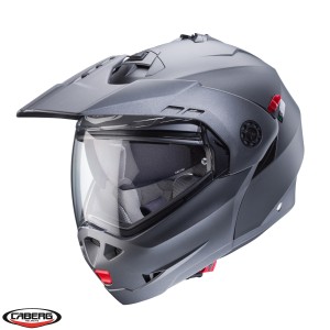 Casca modulabila (flip-up)/adventure Caberg model Tourmax X SV gun metal (titanium) mat Pinlock ready - lentila Pinlock inclusa Casca modulabila (flip-up)/adventure Caberg model Tourmax X SV gun metal (titanium) mat Pinlock ready - lentila Pinlock inclusa