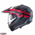 Casca modulabila (flip-up)/adventure Caberg model Tourmax X SV Sarabe L2 gun metal (titanium)/negru/rosu mat Pinlock ready - lentila Pinlock inclusa [3]