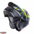 Casca modulabila (flip-up)/adventure Caberg model Tourmax X SV Sarabe L1 gun metal (titanium)/negru/galben fluor mat Pinlock ready - lentila Pinlock inclusa [2]