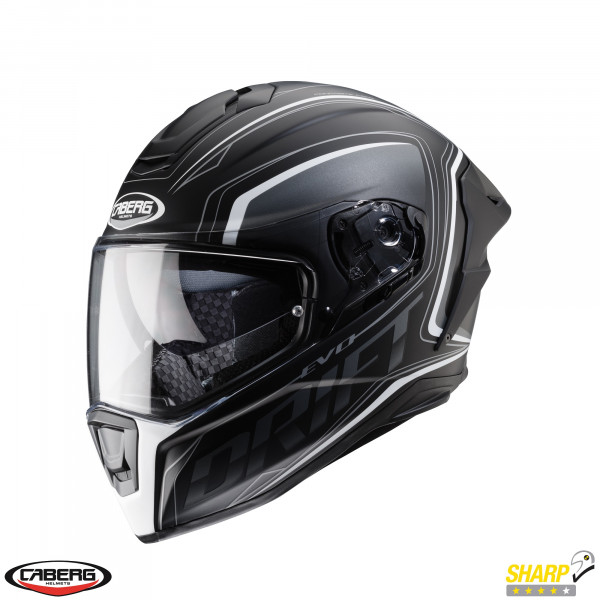 Casca integrala Caberg model Drift Evo SV Integra I0 negru/antracit/alb mat Pinlock ready - lentila Pinlock inclusa [1]