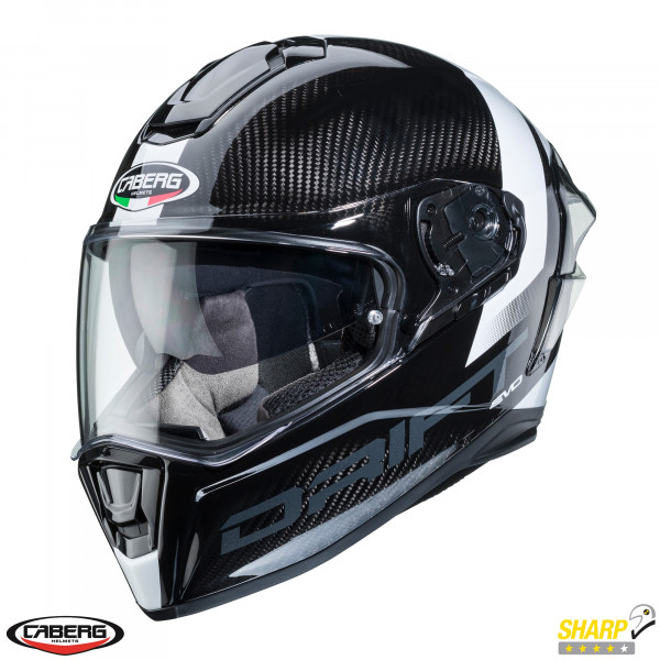 Casca integrala Caberg model Drift Evo Carbon Sonic G2 antracit/alb lucios Pinlock ready - lentila Pinlock inclusa [1]