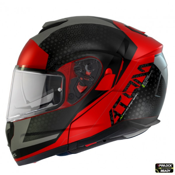 Casca modulabila MT Atom SV Adventure A5 rosu mat Pinlock ready – tip MT-V-16 [1]