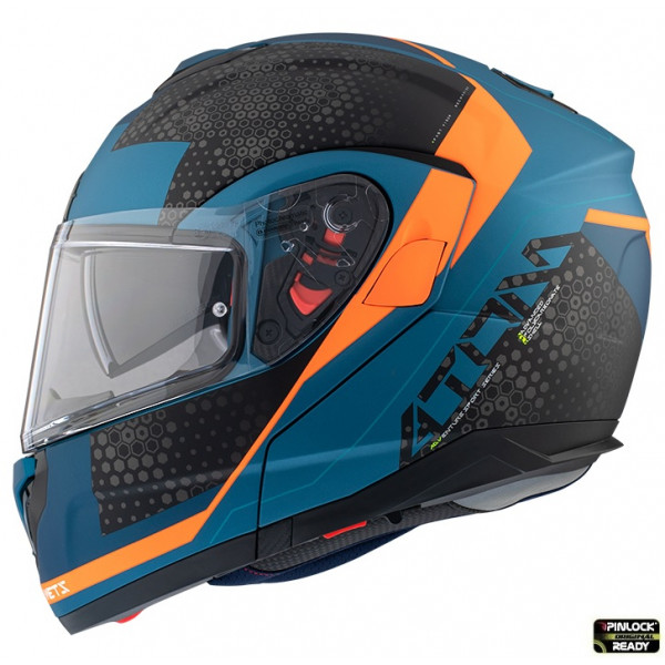 Casca modulabila MT Atom SV Adventure B7 albastru mat Pinlock ready – tip MT-V-16 [1]
