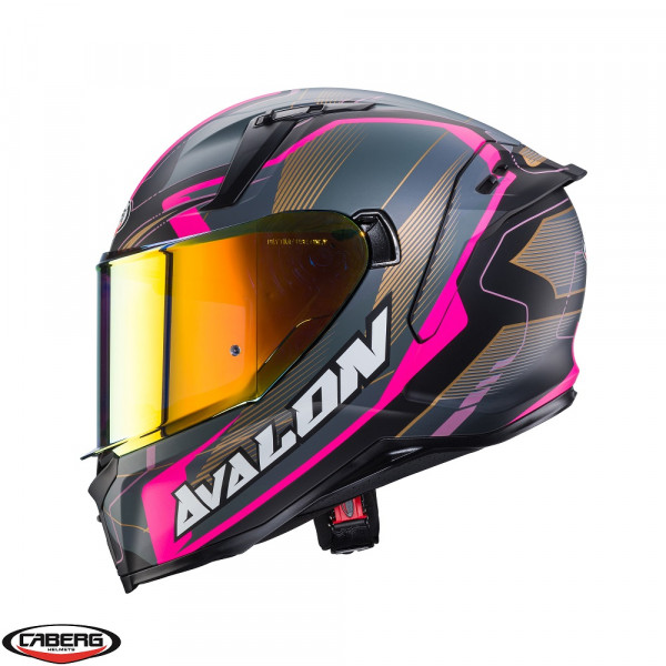 Casca integrala Caberg model Avalon X SV Optic L9 negru/gri/fuchsia (roz) mat Pinlock ready [1]