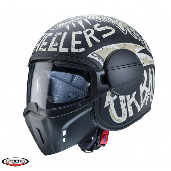 Casca Caberg model Ghost Nuke D5 negru/gri mat - fibra de sticla [1]