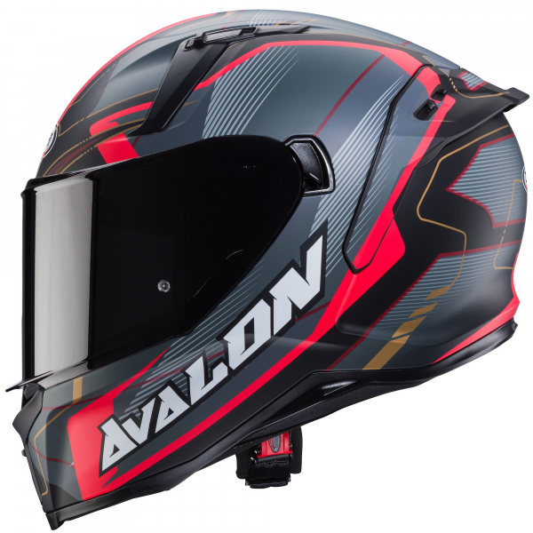 Casca integrala Caberg model Avalon X SV Optic L7 negru/gri/rosu mat Pinlock ready [1]