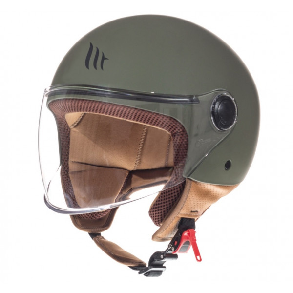 Casca open face motociclete MT Street S A6 verde mat - omologare noua ECE 22.06 [1]