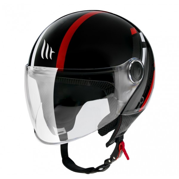 Casca MT Street Scope D5 rosu lucios (open face) [1]