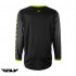 Tricou (bluza) cross-enduro Fly Racing model F-16 culoare: negru/galben fluor [2]