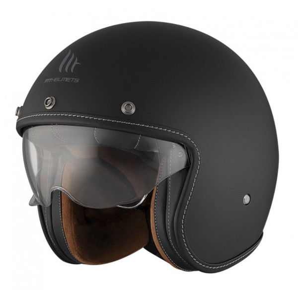 Casca open face motociclete MT Le Mans 2 S SV negru mat (ochelari soare integrati) - omologare noua ECE 22.06 [1]