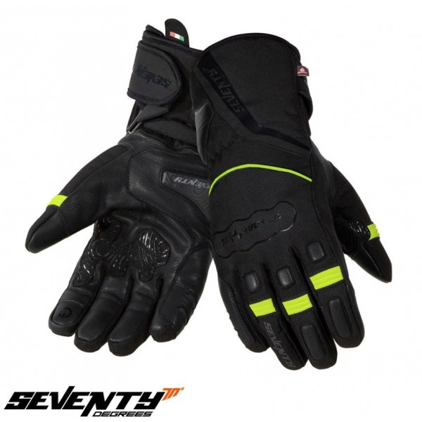 Manusi barbati Touring iarna Seventy model SD-T7 Gobi negru/galben fluor [1]