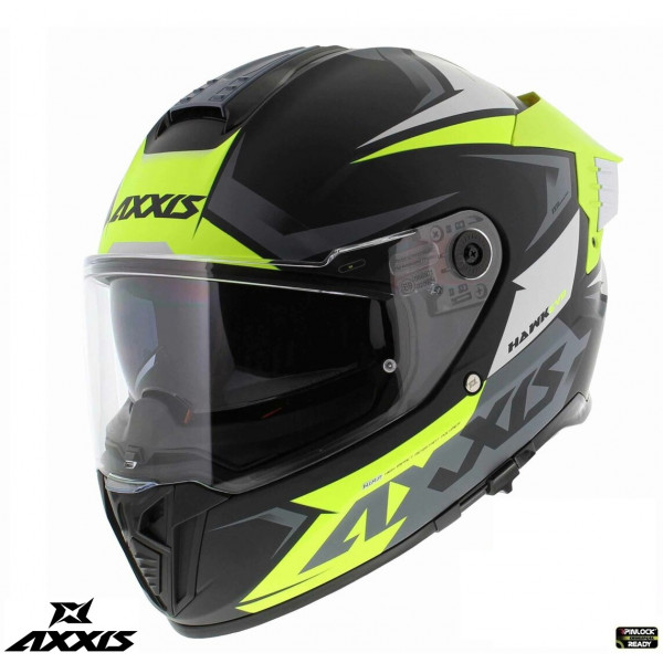 Casca integrala Axxis Hawk SV Judge B3 galben fluor mat negru mat (ochelari soare integrati) - tip viziera: MT-V-31 [1]