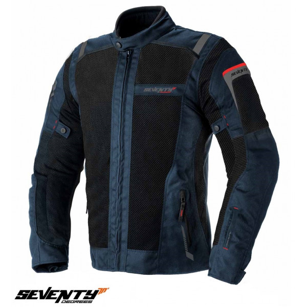 Geaca (jacheta) motociclete barbati Touring Seventy vara model SD-JT56 culoare: albastru/negru [1]