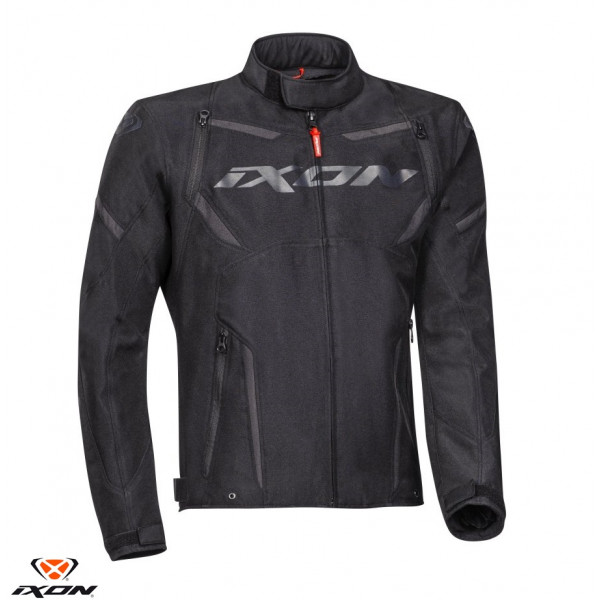 Geaca (jacheta) motociclete barbati Racing/Roadster Ixon mid-season model Striker MS culoare: negru [1]