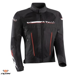 Geaca (jacheta) motociclete barbati Racing/Roadster Ixon All season model T-Rex MS culoare: negru/alb/rosu Geaca (jacheta) motociclete barbati Racing/Roadster Ixon All season model T-Rex MS culoare: negru/alb/rosu