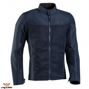 Geaca (jacheta) motociclete barbati Racing/Roadster Ixon vara model Fresh MS culoare: navy (albastru)