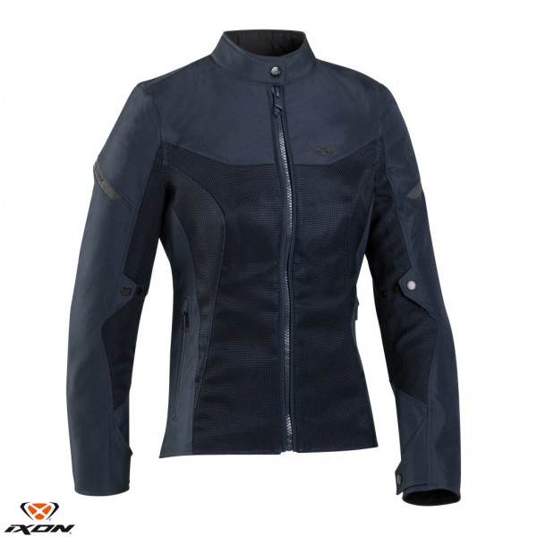 Geaca (jacheta) motociclete femei Racing/Roadster Ixon vara model Fresh LS culoare: navy (albastru) [1]