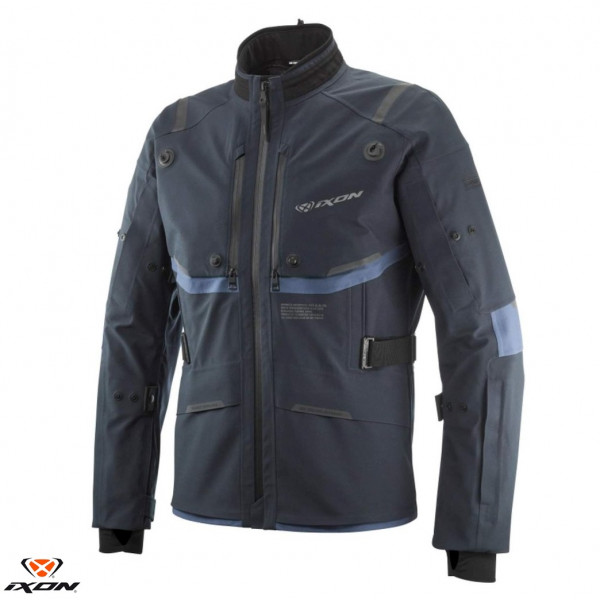 Geaca (jacheta) motociclete barbati Touring/Adventure Ixon All season model M-Skeid MS culoare: navy (albastru) (geaca laminata; waterproof pe exterior) [1]
