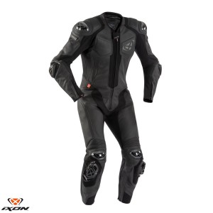 Costum (combinezon) motociclete barbati piele Ixon vara model Vendetta Evo MS culoare: negru
