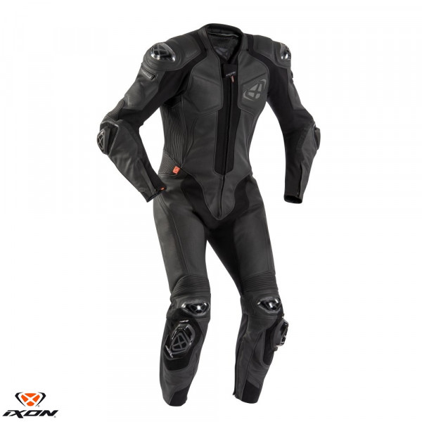 Costum (combinezon) motociclete barbati piele Ixon vara model Vendetta Evo MS culoare: negru [1]