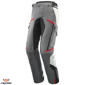 Pantaloni motociclete barbati Touring/Adventure Ixon All season model Midgard MS culoare: gri/negru/rosu