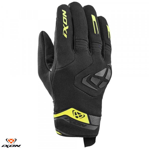 Manusi barbati Roadster vara textil/piele Ixon model MIG 2 MS culoare: negru/galben - degete tactile [1]
