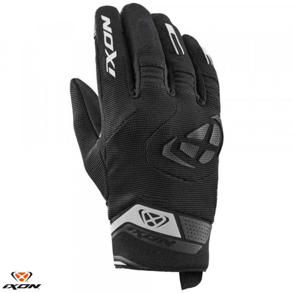 Manusi femei Roadster vara textil/piele Ixon model MIG 2 LS culoare: negru/alb - degete tactile [1]